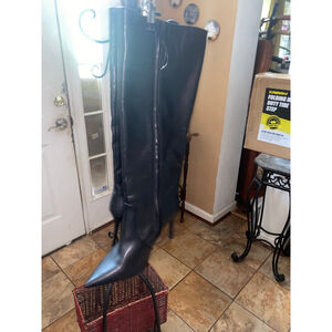 Women's INC Black Over the Knee Boots Size 8